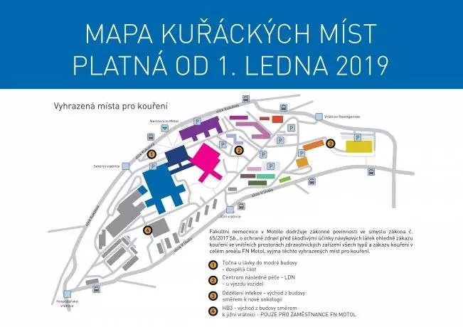 Mapka kuřáckých míst